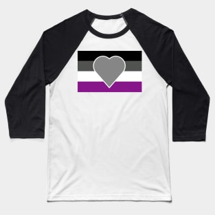 Greyromantic Asexual Flag Baseball T-Shirt